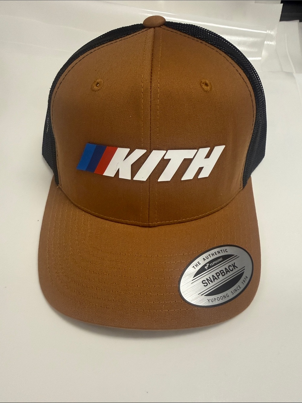 Kith Brown & Black Mesh Logo Snapback